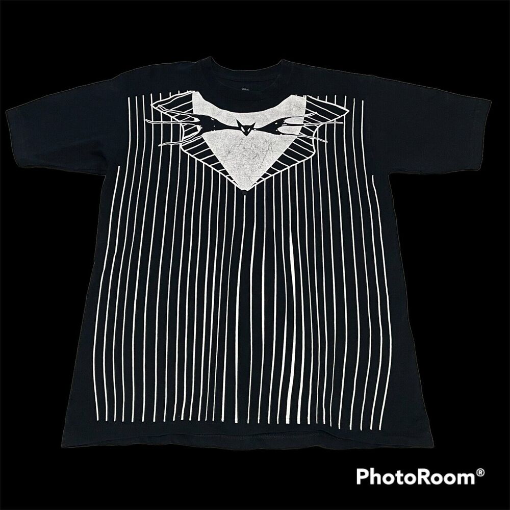 Tim Burton Nightmare Before Christmas Xmas Tuxedo Shirt Large Disney